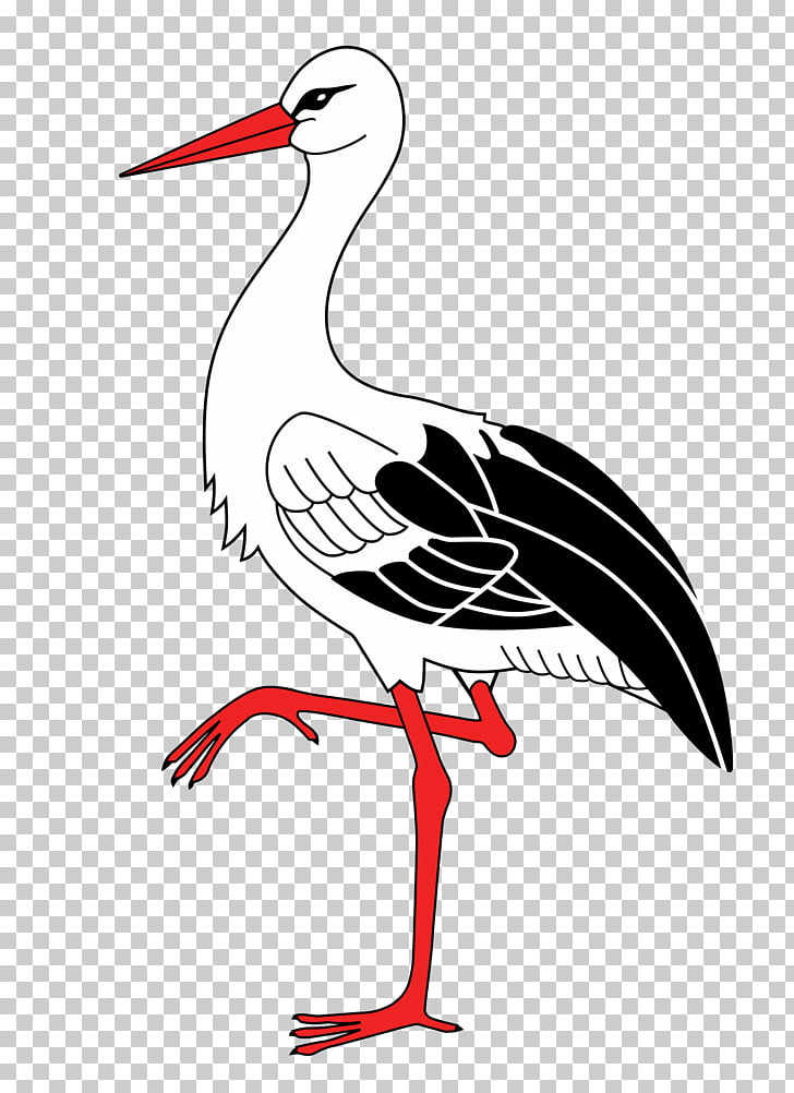 Stork PNG clipart.