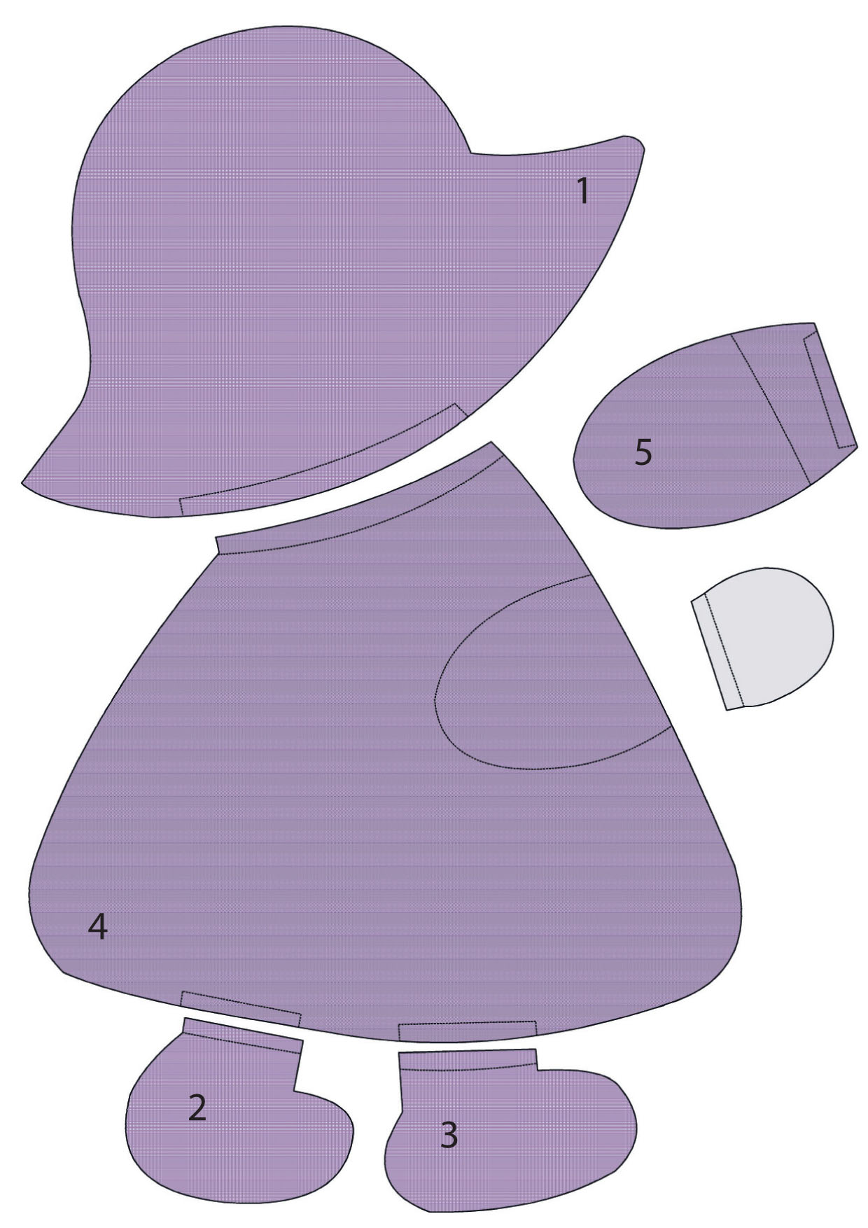 Printable Sunbonnet Sue Template Pdf