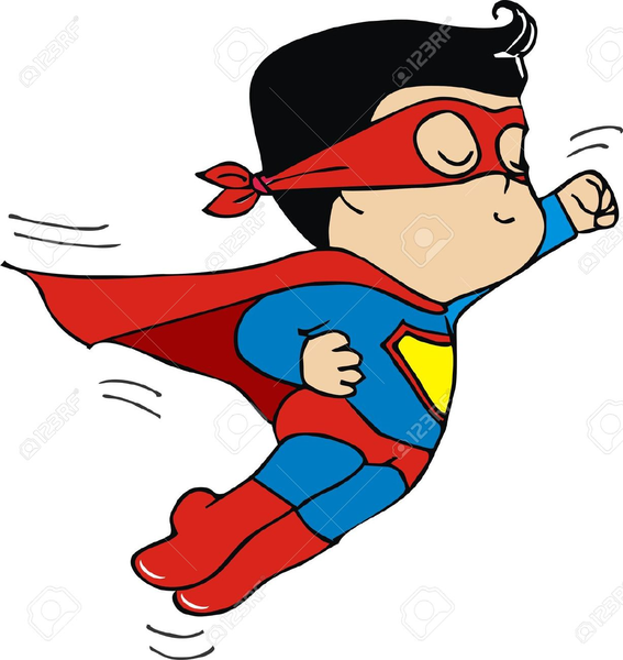 Clipart Superman Flying.