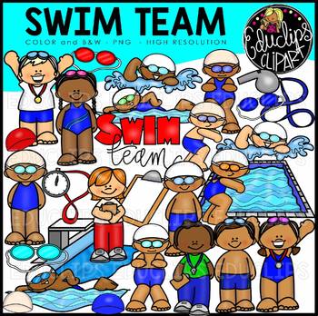 Swim Team Clip Art {Educlips Clipart} by Educlips.