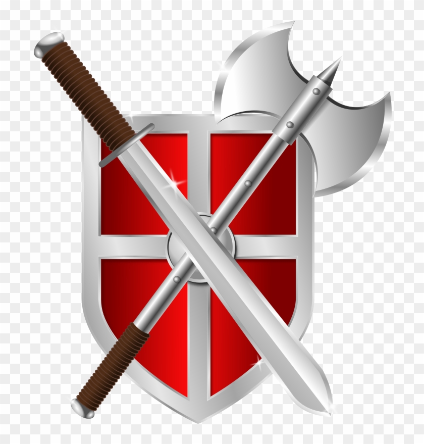 Shield And Sword Clipart , Png Download.