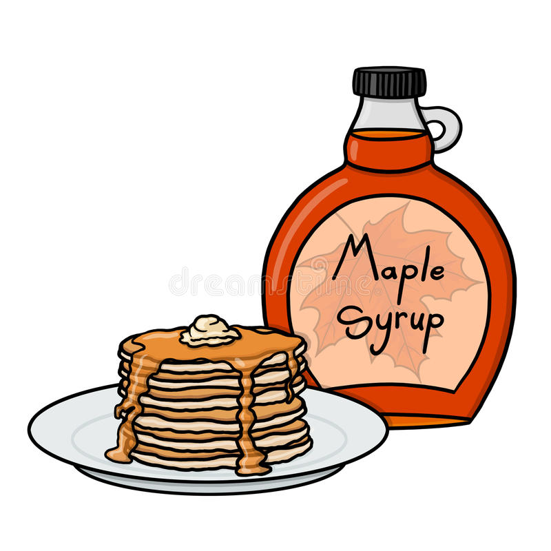 Pancakes And Syrup Clipart.