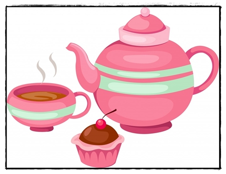 English Tea Party Clipart.