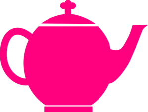 Pink Teapot clip art.