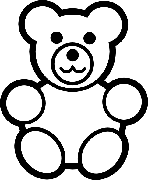 Free Teddy Bear Outline, Download Free Clip Art, Free Clip.