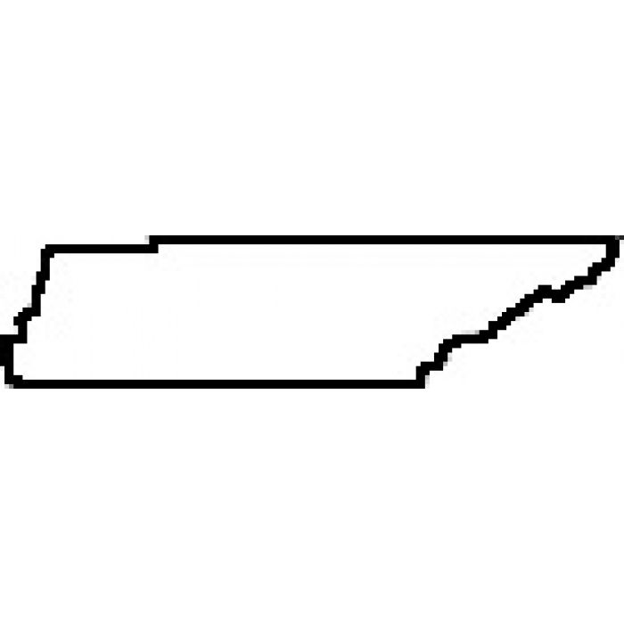 Teacher State of Tennessee Outline Map Rubber Stamp.