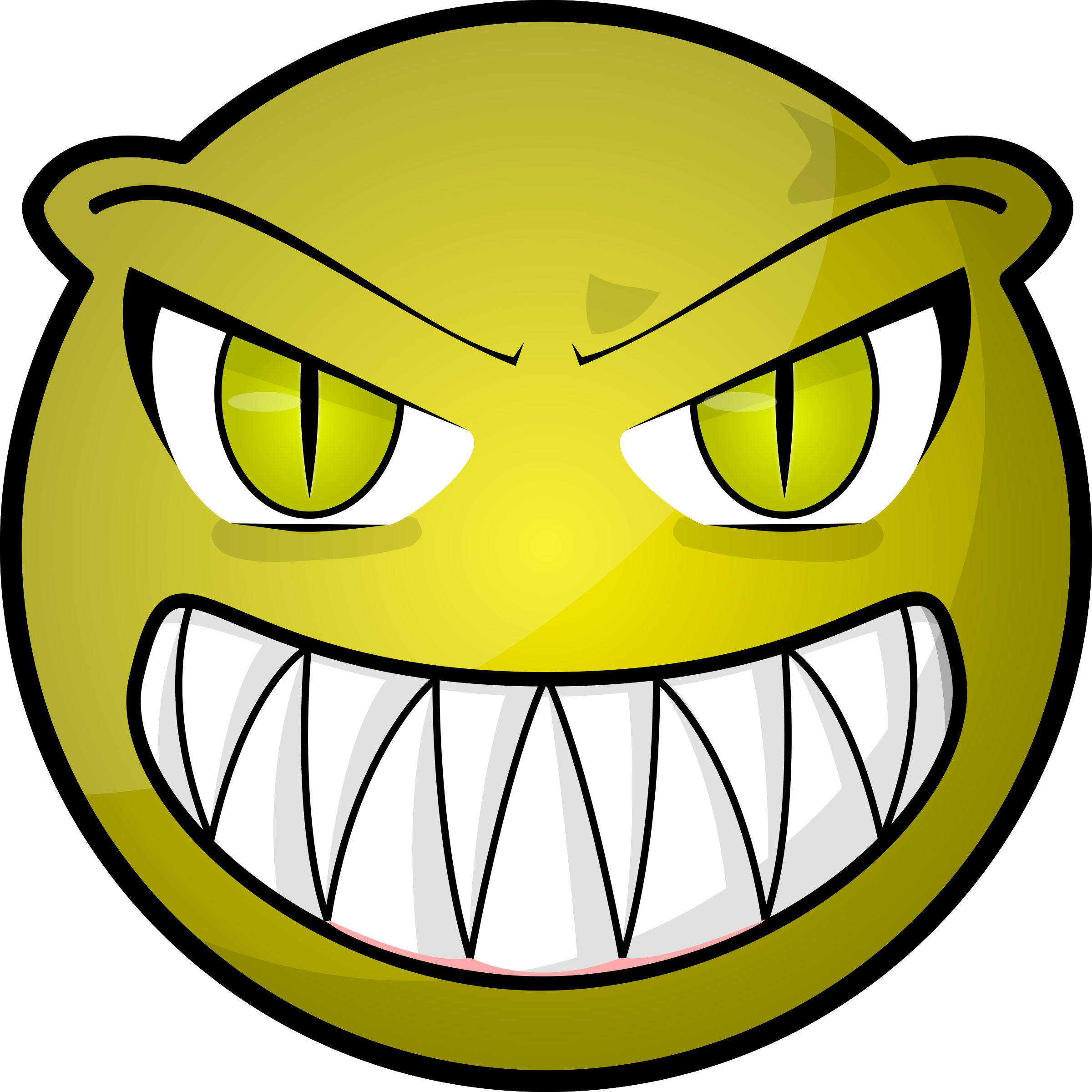 Scary Face Clipart.