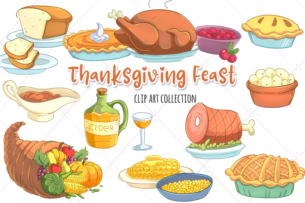 Thanksgiving Feast Clip Art Collection.