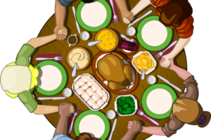 Thanksgiving table clipart 2 » Clipart Station.