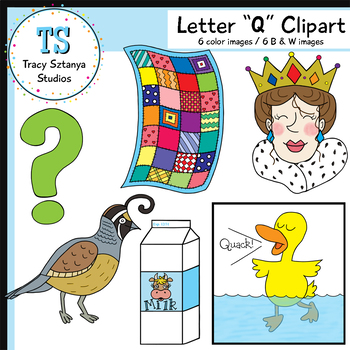 Letter “Q” Clipart Set {Tracy Sztanya Studios}.