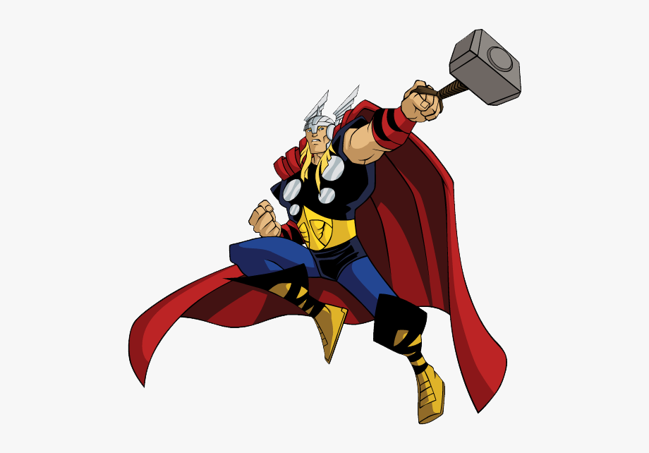 Avengers Earth\'s Mightiest Heroes Thor , Transparent Cartoon.