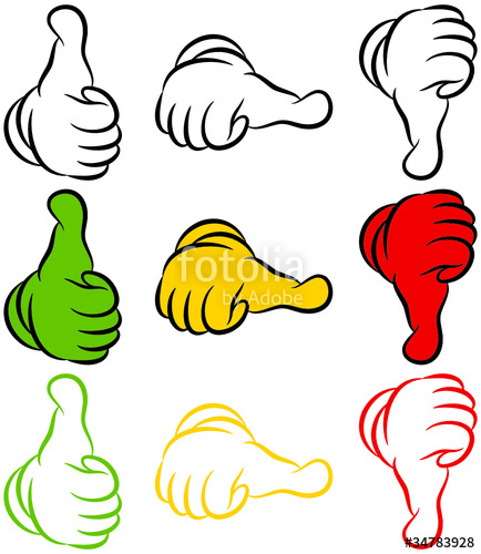 Thumbs Up Thumbs Down Clipart.