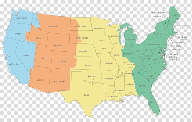 time zone map usa phoenix