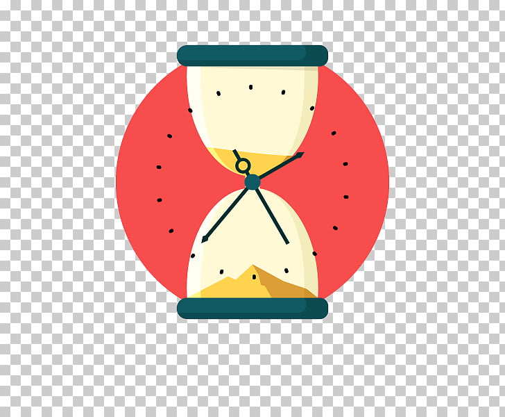 Hourglass Time Clock , Timing funnel sand, red and beige.