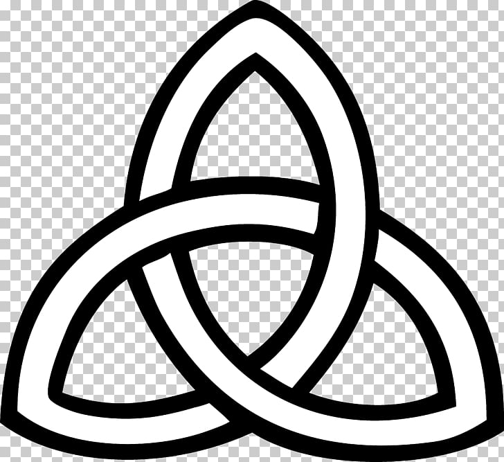 Triquetra Celtic knot Trinity Symbol , symbol PNG clipart.