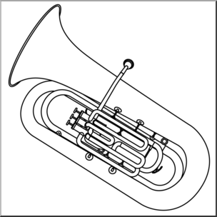 Clip Art: Tuba B&W I abcteach.com.