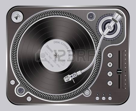 560 Record Deck Stock Vector Illustration And Royalty Free Record.