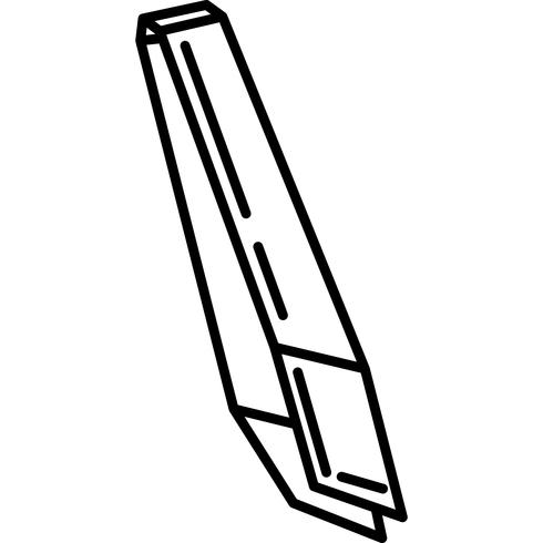 Eyebrow Tweezer Icon Vector.