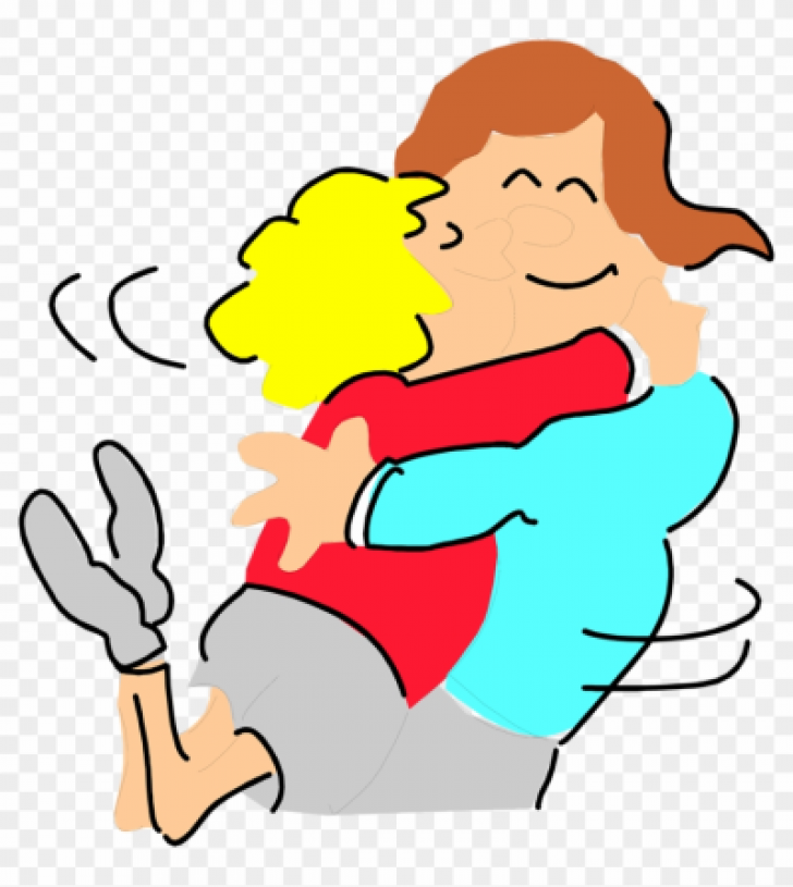two friends hugging clipart.