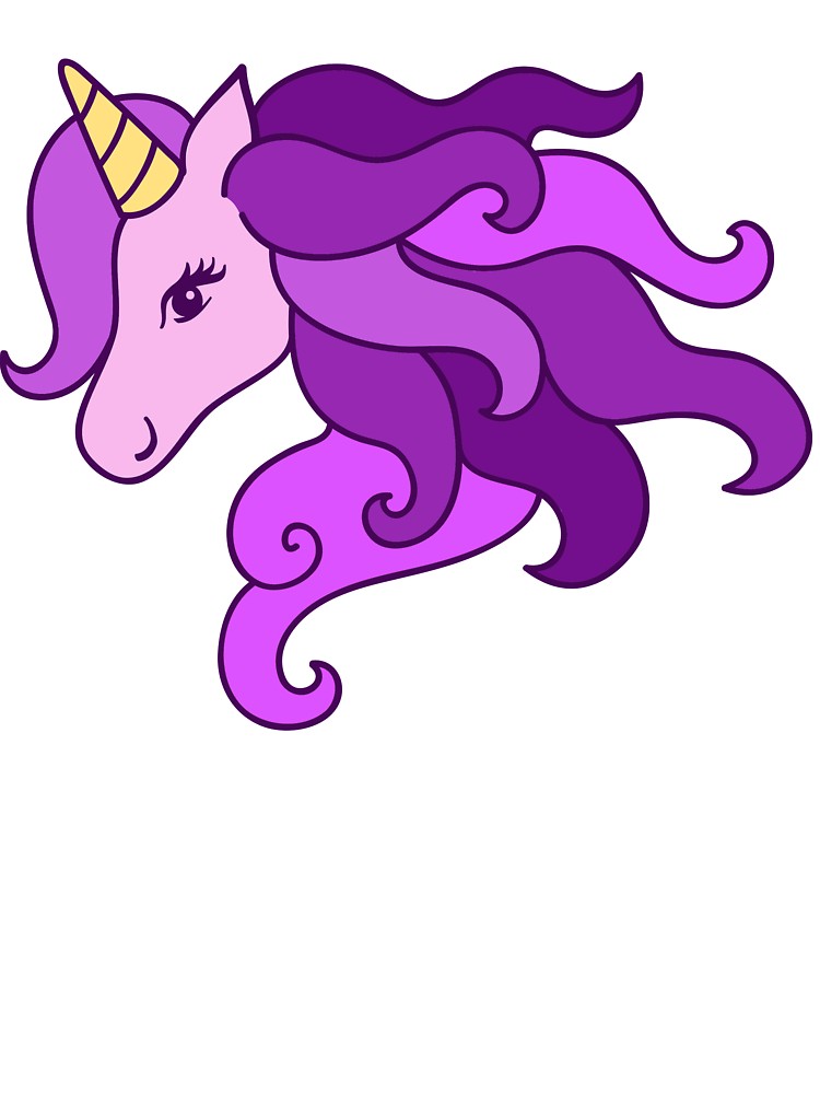 Unicorn, Purple Unicorn Clipart, Unicorn Head, Unicorn Face.