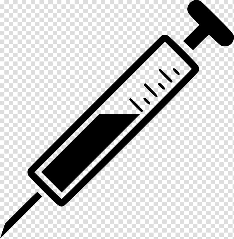 Injection Vaccine, syringe transparent background PNG.
