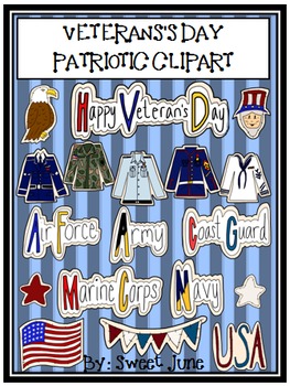 Veteran\'s Day Patriotic Clipart.