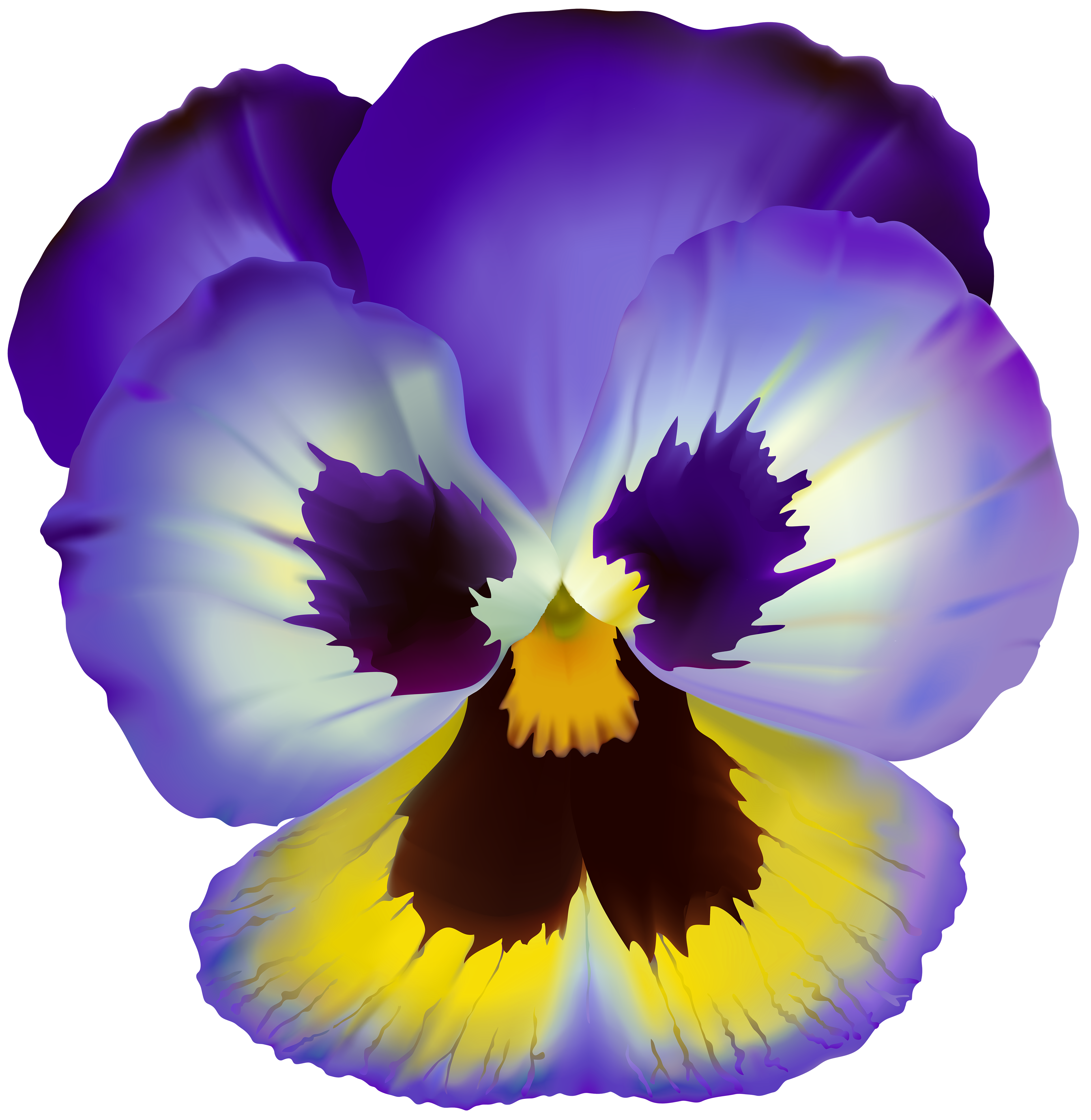 Violet Flower Transparent Clip Art.