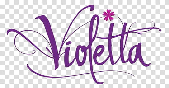 Logo Violetta, Violetta text overlay transparent background.