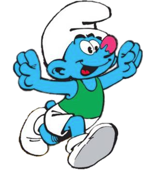 Check out this transparent Weakling Smurf PNG image.
