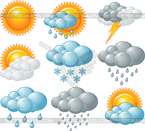 Weather icons.