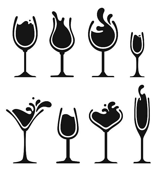 Download clipart white silhouette wine glass 20 free Cliparts ...