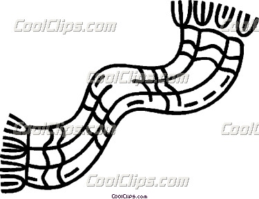clipart winter scarf outline black and white 20 free Cliparts