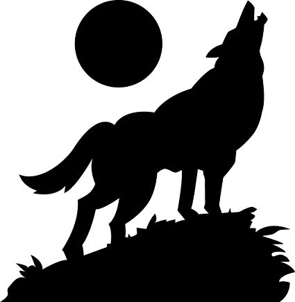 clipart wolf howling at the moon 10 free Cliparts | Download images on ...