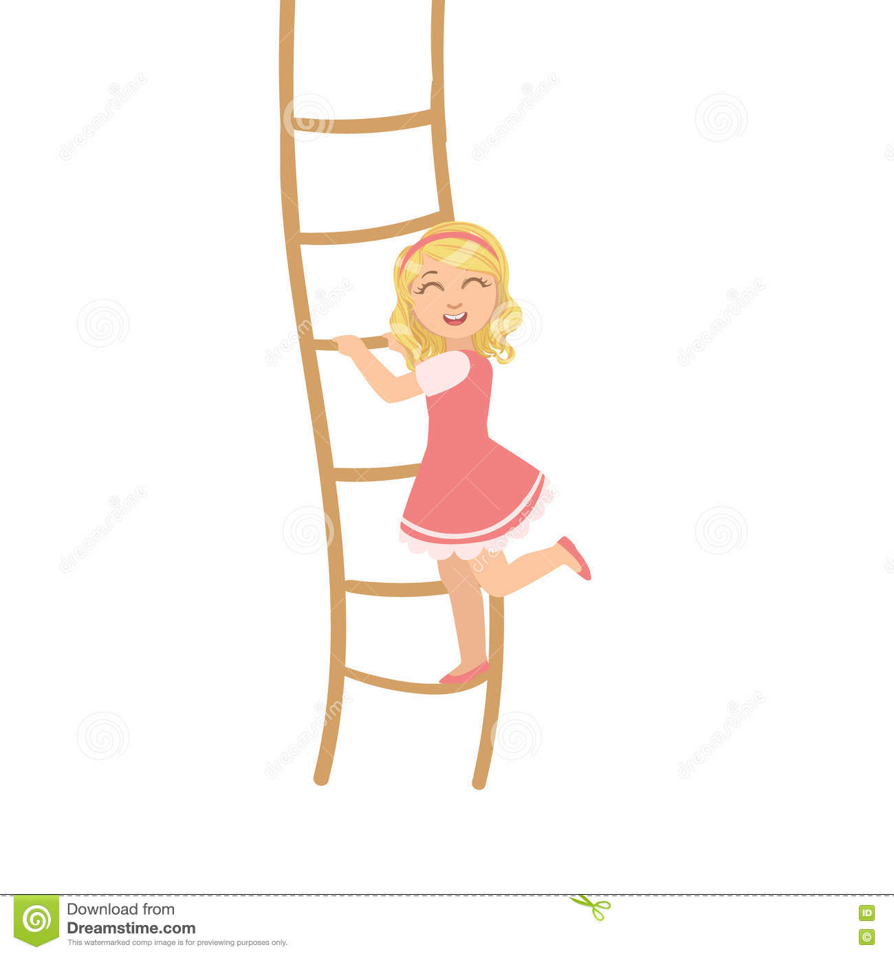 Clipart Woman Climbing A Ladder Clipground