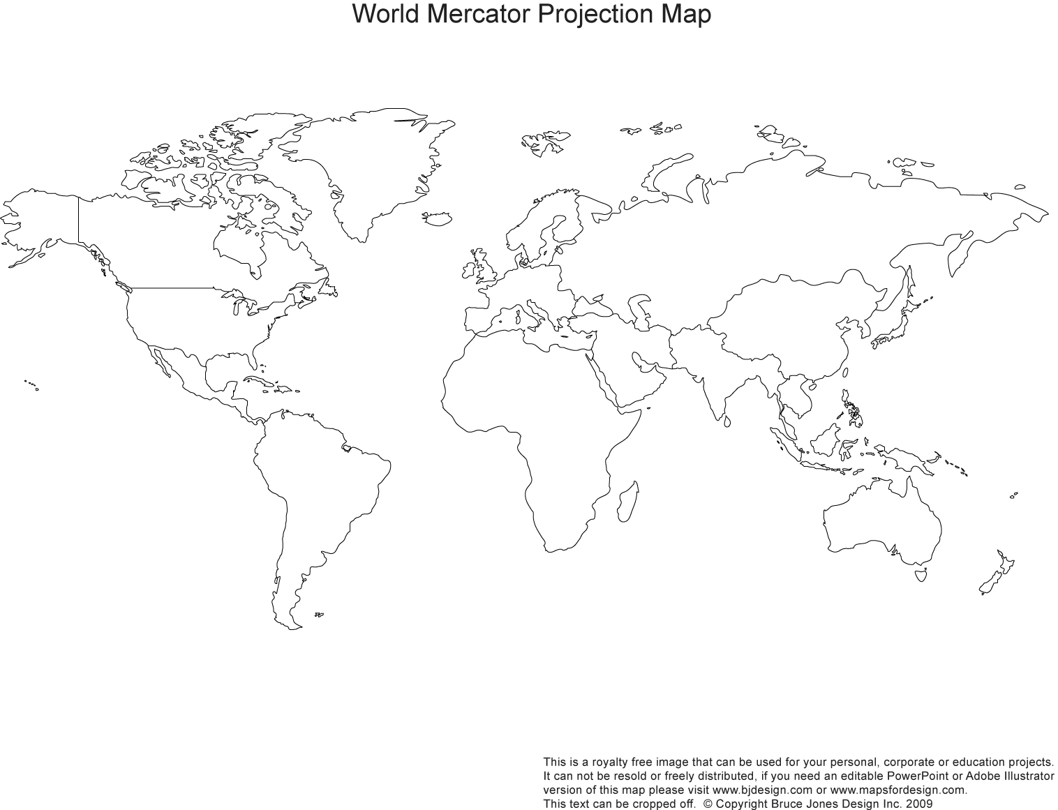 outline map of the world