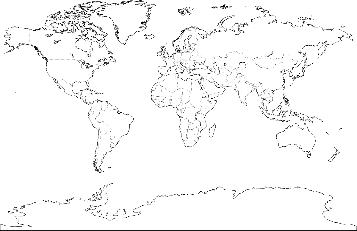 clipart world map outline 20 free Cliparts Download 