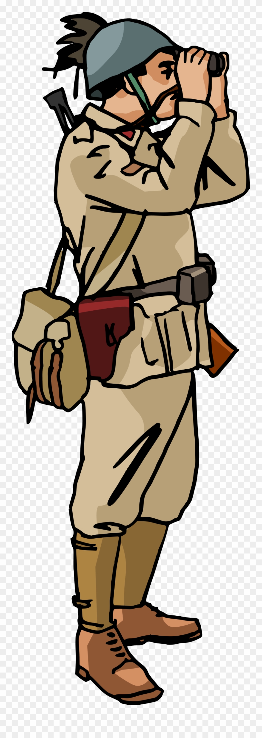 Soldier Clipart Ww2 Soldier Pencil And In Color Soldier.
