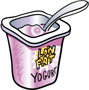 Clipart Of Yogurt.