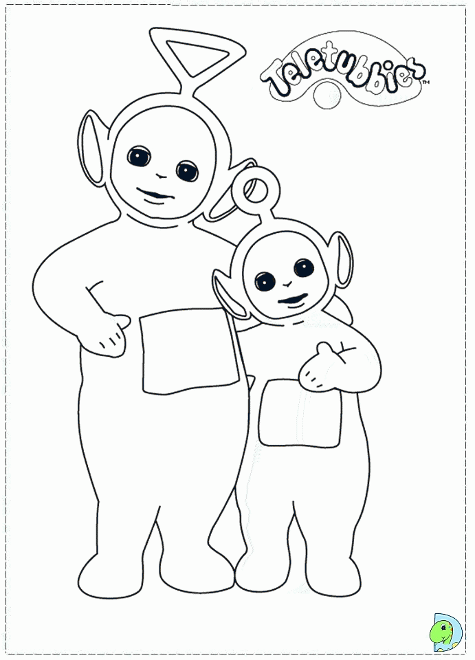 yellow teletubby Colouring Pages.