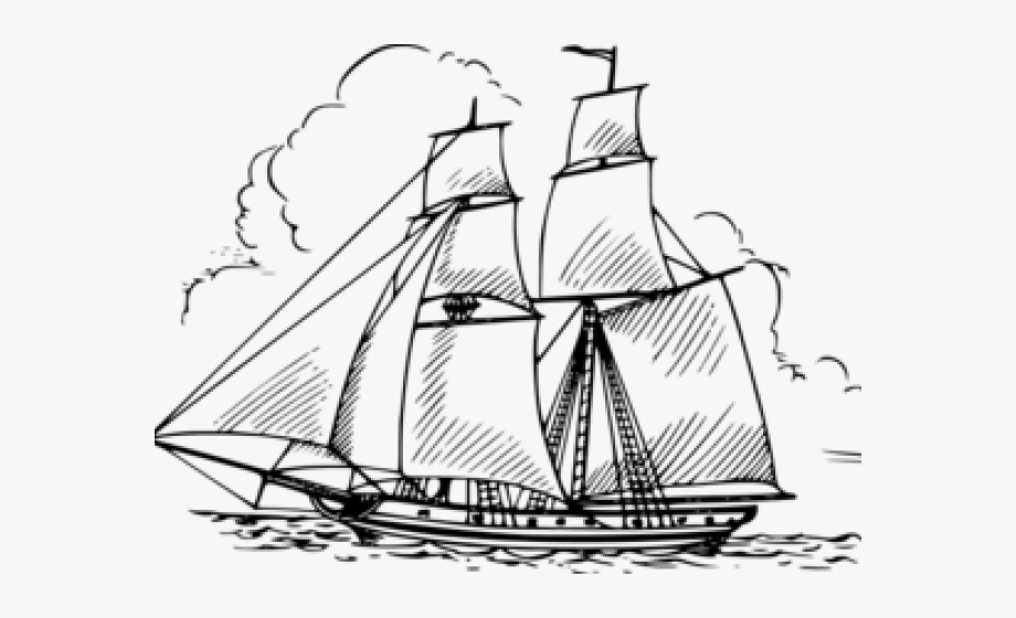 Sailing Boat Clipart Clipper Ship.