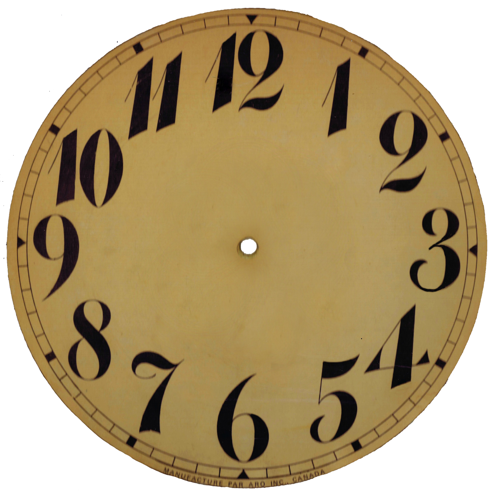 Printable Clock Face Without Hands