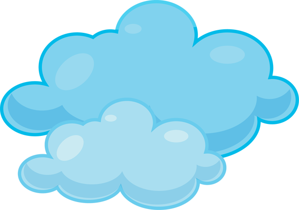Animated cloud clipart.