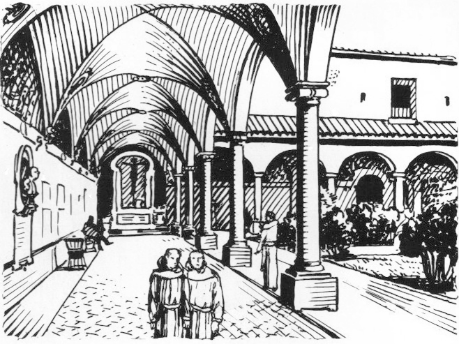 Cloister clipart.