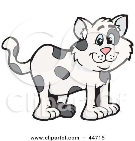 Clipart Illustration of a Cloned Matching Cat, Dog And Horse by.