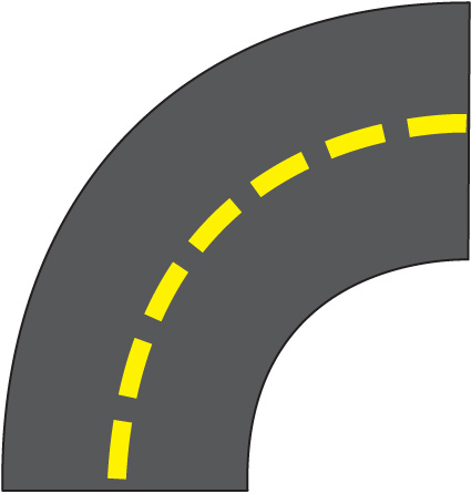 Clipart road curve.