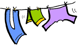 Baby Clothesline Clipart.
