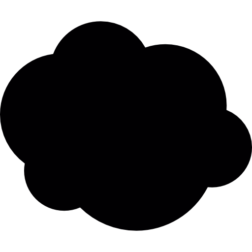 Cloud silhouette Icons.