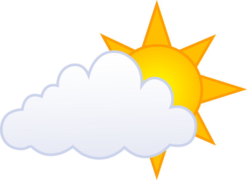 Partly Cloudy Clipart.
