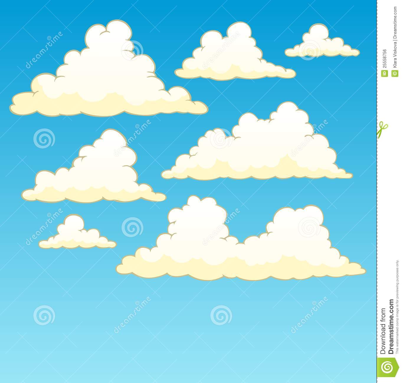 Cloudy Sky Clipart. Cloudy Sky Clipart.