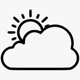 Free Sun And Clouds Clipart Black And White Cliparts, Silhouettes.